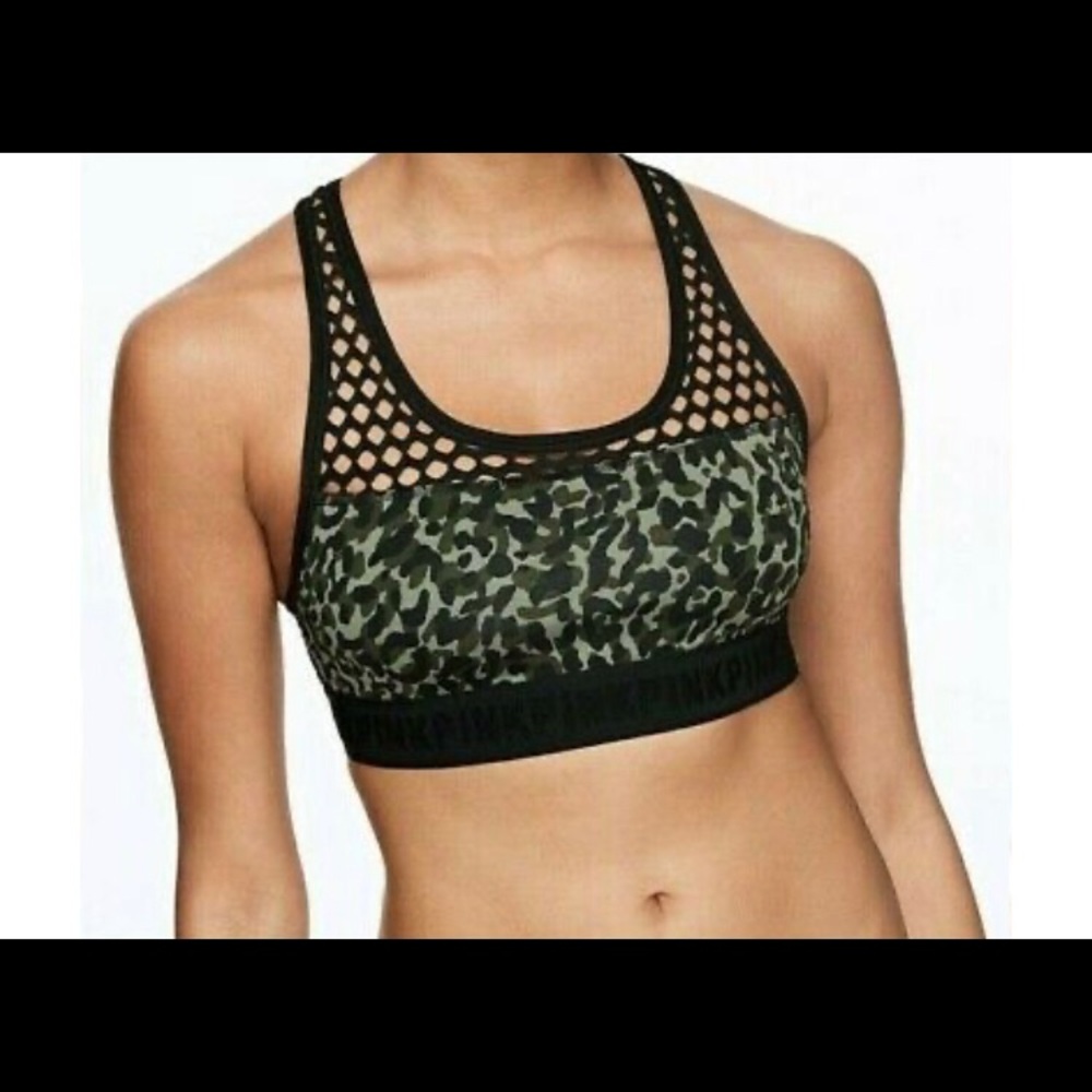 Pink victoria secret sports bra